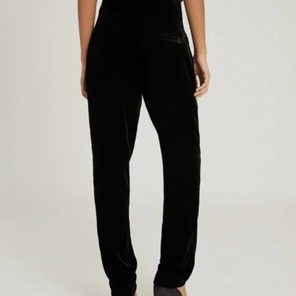 REISS Poppy Velvet High Waisted Trousers US 0 - Picture 8 of 9